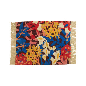 Francesca Bath Mat - Garnet