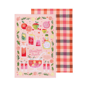 New In Kitchen: Spirits Bright Set of 2 - Christmas Tea Towels