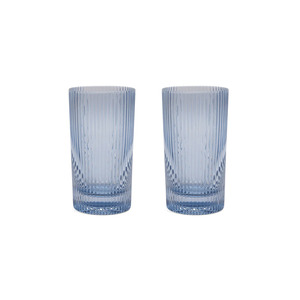 Under 50: THE STELLA HIGHBALL GLASSES - SET OF 2 BLUE