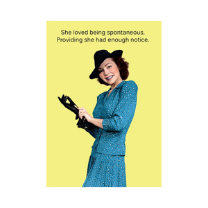 Cards Wrapping: Cath Tate - Spontaneous - Humour Card