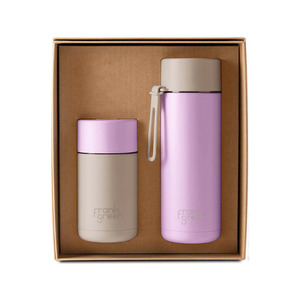 Gift: Essentials Gift Set Small Lilac Haze/Moon Dust 12oz/20oz (Flip Straw Lid)