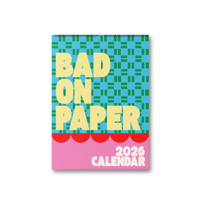 2026 BAD ON PAPER CALENDAR (SPIRAL) 30CM X 21CM