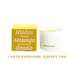 "I Hate Everyone, Except You" Candle