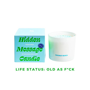 "Life Status: Old as F*ck" Candle