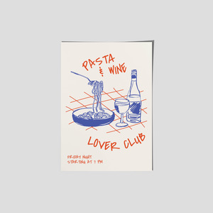 The Print: Wine & Pasta Lovers