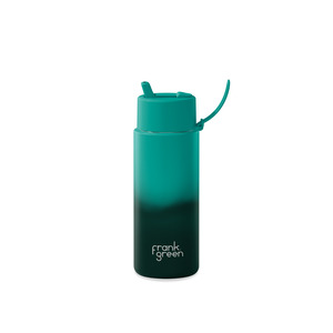 Frank Green: 34oz Stainless Steel Single Wall Bottle Colour Change Abyss with Flip Straw Lid