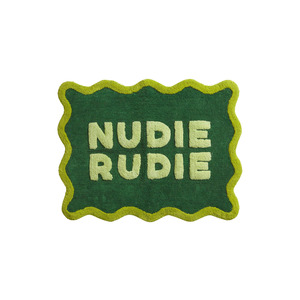 Towels Bathmats: Amalie Nudie Bath Mat - Kelp