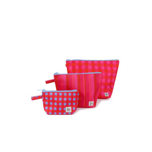 Cosmetic Bags: Cherry Pie Handy Pouch Trio