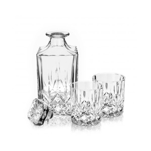 Barware: VISKI ADMIRAL 3 PIECE DECANTER & TUMBLER SET