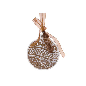 PIPED GINGERBREAD BAUBLE HANGING