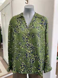 L, agency silk shirt