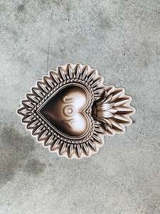 Podevache Golden Love heart place mat