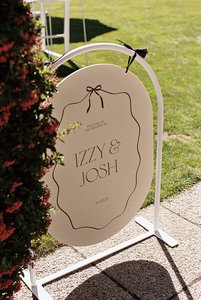 Products: Arched Signage Stand - Small - Loula – Wedding & Event Hire