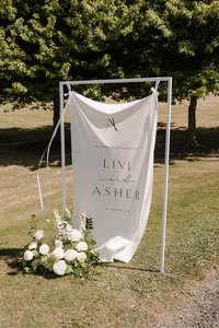 Products: Freestanding Frame - White - Loula – Wedding & Event Hire