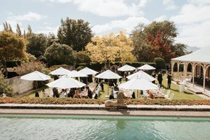 Products: White Market Umbrella - Loula – Wedding & Event Hire