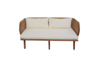 Products: Mali Teak Sofa - Loula – Wedding & Event Hire