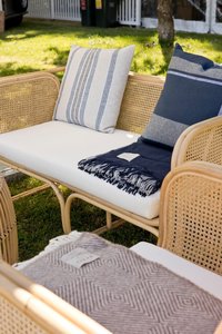 Products: Rattan Sofa - Double - Loula – Wedding & Event Hire