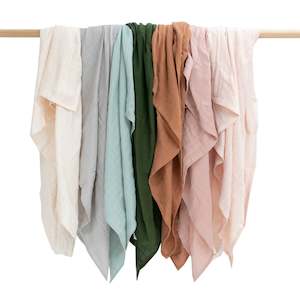 Swaddles: Muslin Wrap Almond