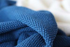 Products: PRE-ORDER Topaz Moss Stitch Blanket
