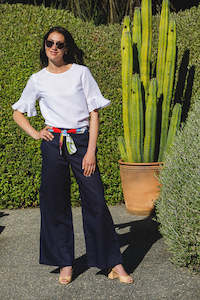 Amalfi Top - White Linen