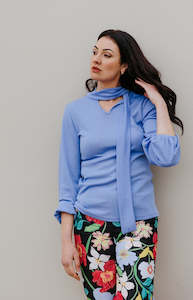 Tops: Merino Uppsala Top - Blue