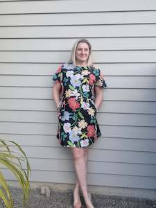 Dresses: Evelyn Dress - Black Floral