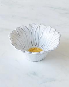 Bordallo: Maria Flor Bowl White Daisy