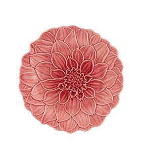 Bordallo: Maria Flor Plate Pink Dahlia