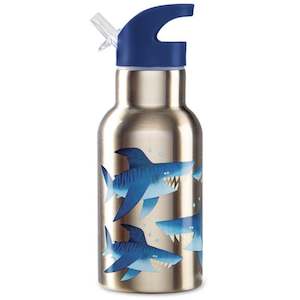 Crocodile Creek: Crocodile Creek Stainless 400ml Drink Bottle Shark