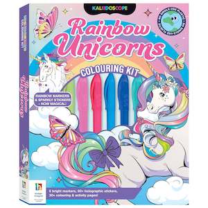 Kaleidoscope Colouring - Rainbow Unicorns
