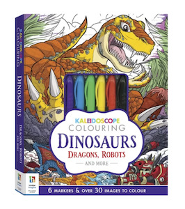 Hinkler: Kaleidoscope Colouring - Dinosaurs Activity Book
