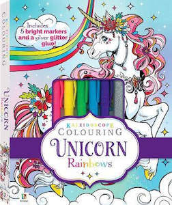 Hinkler: Kaleidoscope Colouring - Unicorn Rainbows