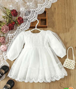 Love Sunshine: Love & Sunshine Dress - White Christening