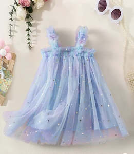 Love Sunshine: Love & Sunshine Tutu Dress - Blue Rainbow
