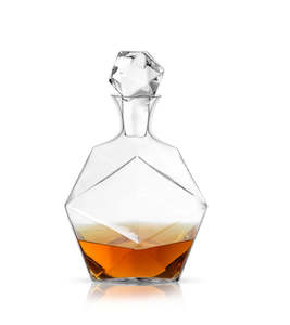Glassware: Viski Faceted Liquor Decanter