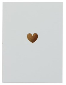 Lagom Design: Gold Heart Mini Card