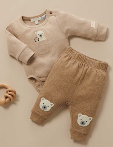 Pure Baby: Polar Bear Knee Patch Leggings
