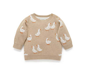 Clothing: Purebaby - Duck Jumper