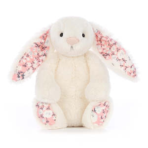 Toys Games: Jellycat Bashful Cherry & Cream Bunny Rabbit - Medium