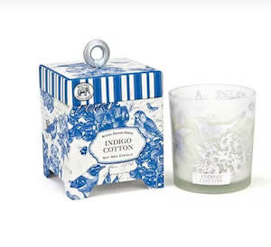 Scented Candles: Michel Design Works Indigo Cotton Soy Candle