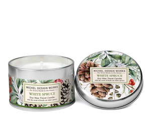 Home Fragrance: Michel Design Works White Spruce Travel Candle