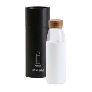 Orbit Glass Drink Bottle White
