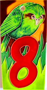 Living: Wildside Gifts - Ceramic House Number Tile (8)