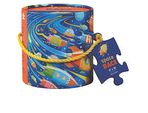 Crocodile Creek 24pc Canister Space Race Puzzle