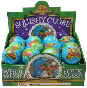 House Of Marbles: Squishy Globe (counter display) Pack 24
