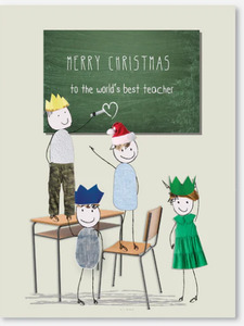 iCandy Christmas Card - Best Teacher