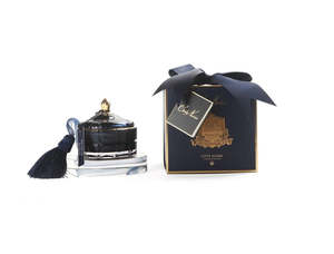 Home Fragrance: Cote Noire Navy & Gold Art Deco Candle w/ Tassel