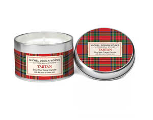 Home Fragrance: Michel Design Works Tartan Travel Candle