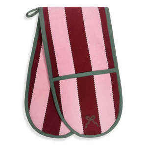 Kitchen: Avery Row Christmas Bold Stripe Double Oven Gloves