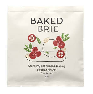 Baked Brie - Cranberry & Almond Topping